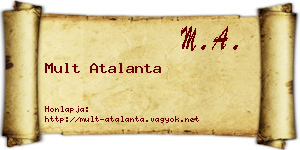 Mult Atalanta névjegykártya